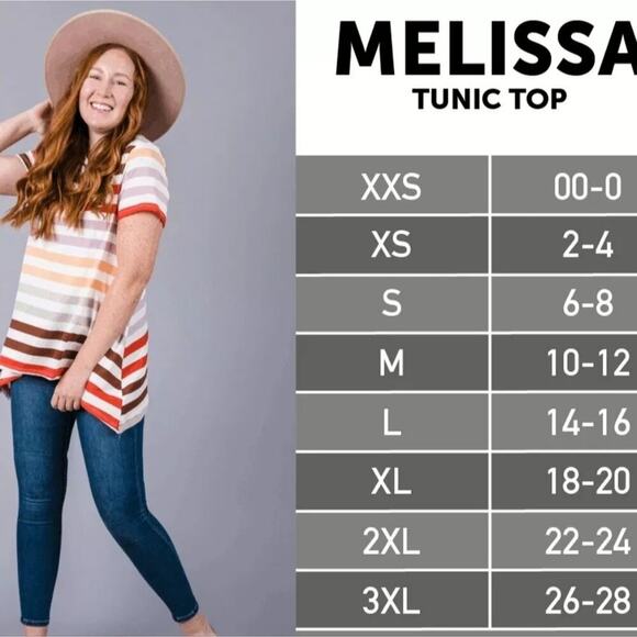 Lularoe Melissa Tunic Top XL Rose Blue Pink Floral NEW Shark Bite Hem - Picture 8 of 8